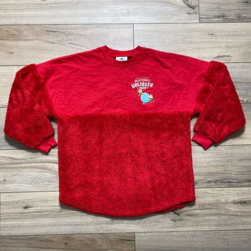 Disney Unisex Chip & Dale Naughty and Nice Spirit Jersey M Red
